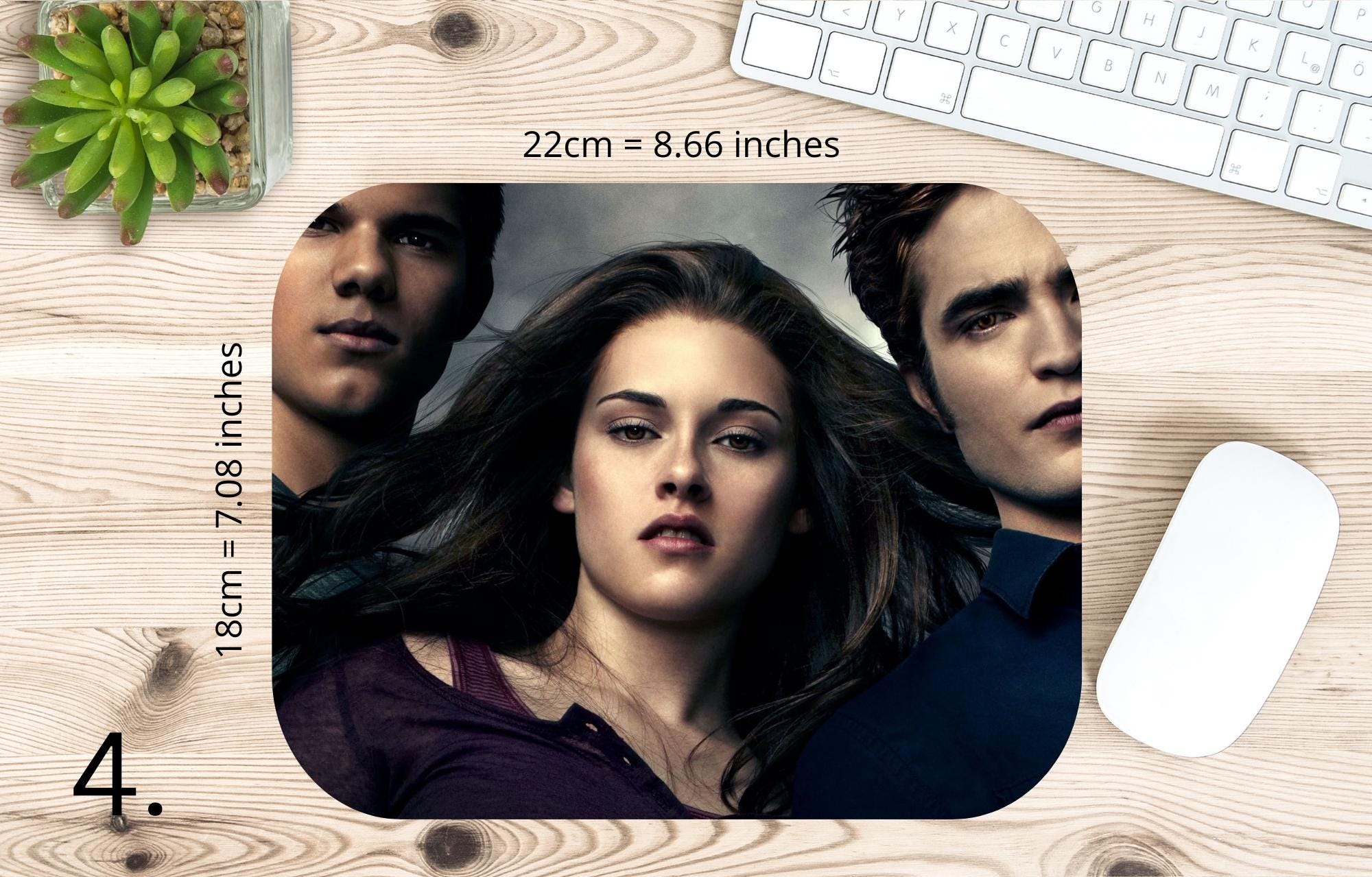 Twilight stickers, Bella Swan, Edward Cullen, Jacob Black, Jasper Hale, Emmett Cullen, Esme Cullen, Rosalie Hale, Alice Cullen |  MAUSEPAD