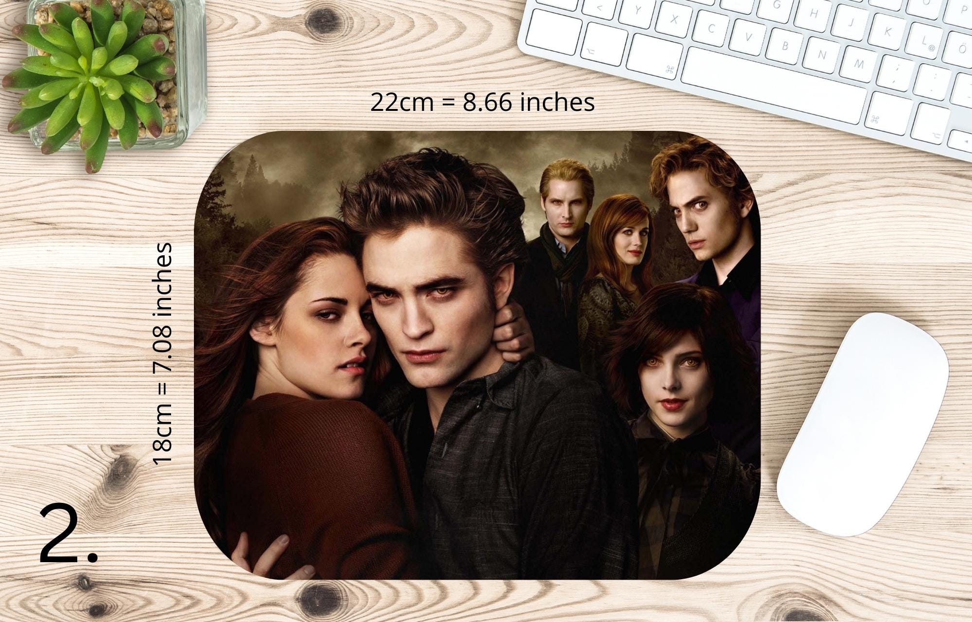 Twilight stickers, Bella Swan, Edward Cullen, Jacob Black, Jasper Hale, Emmett Cullen, Esme Cullen, Rosalie Hale, Alice Cullen |  MAUSEPAD