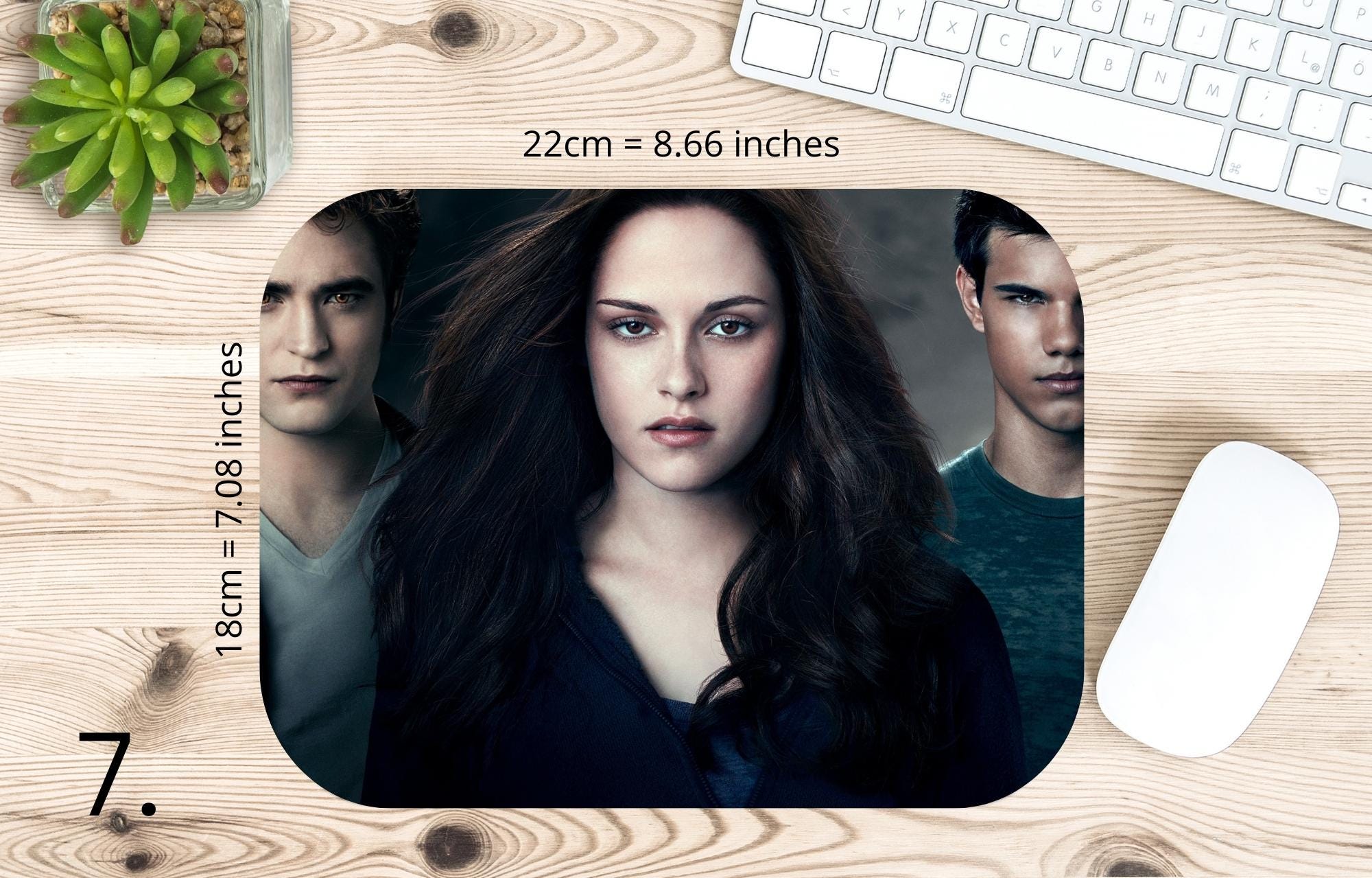 Twilight stickers, Bella Swan, Edward Cullen, Jacob Black, Jasper Hale, Emmett Cullen, Esme Cullen, Rosalie Hale, Alice Cullen |  MAUSEPAD