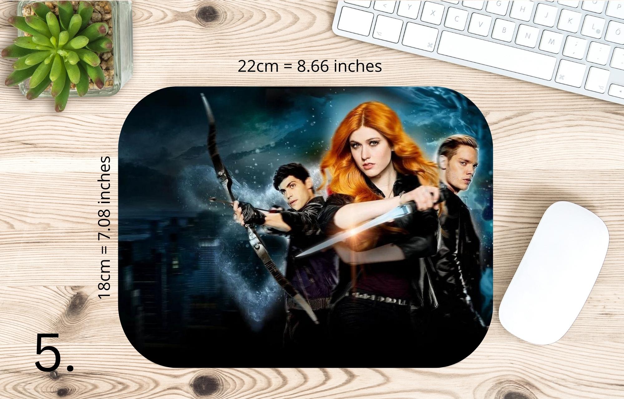 Shadowhunters, Clary Fray, Jace Wayland, Alec Lightwood, Simon Lewis, Magnus Bane, Isabelle Lightwood |  MAUSEPAD, Gaming Mouse Pad