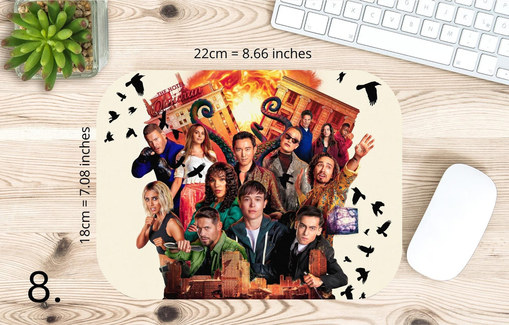 The Umbrella Academy, Academy Superhero, Number Five, Vanya Hargreeves, Luther Hargreeves, Allison, Diego, Klaus Hargreeves |  MAUSEPAD