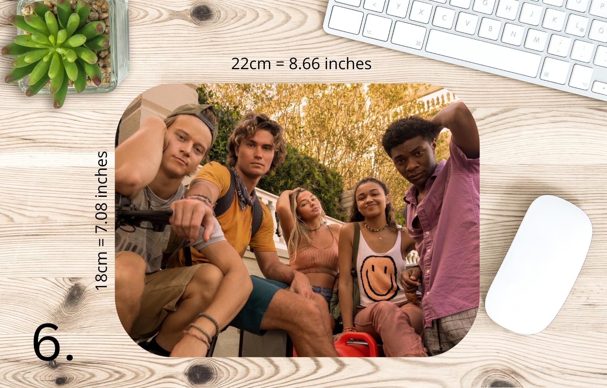 Outer banks, Sarah Cameron,John B, Kiara , JJ, Pope, OBX |  MAUSEPAD, Gaming Mouse Pad