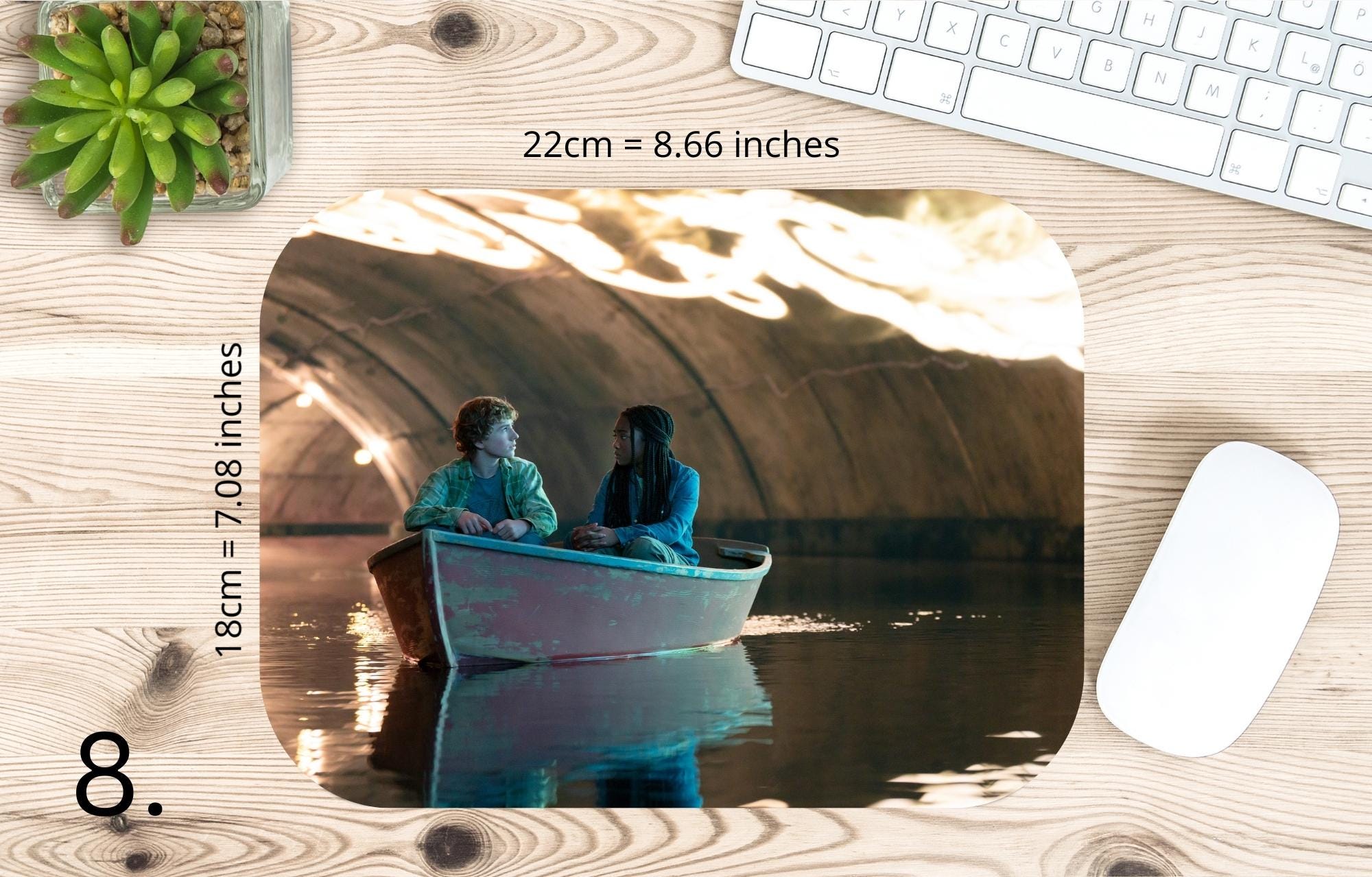 Percy Jackson and the Olympians, Grover Underwood, Annabeth Chase, Sally Jackson, Chiron |  MAUSEPAD, Gaming Mouse Pad