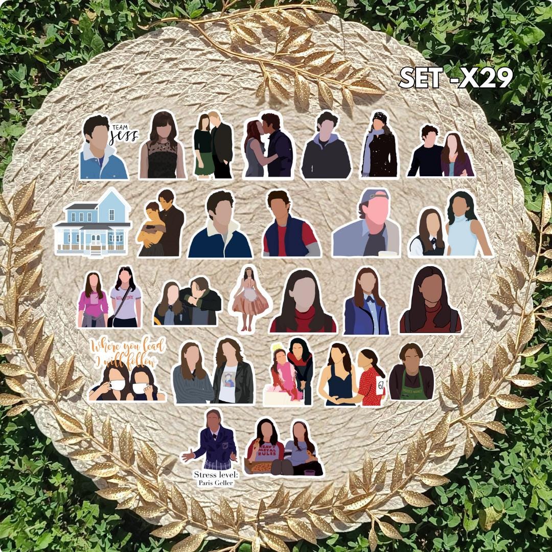 Zestaw naklejek Kochane kłopoty / Gilmore Girls – Lorelai i Rory