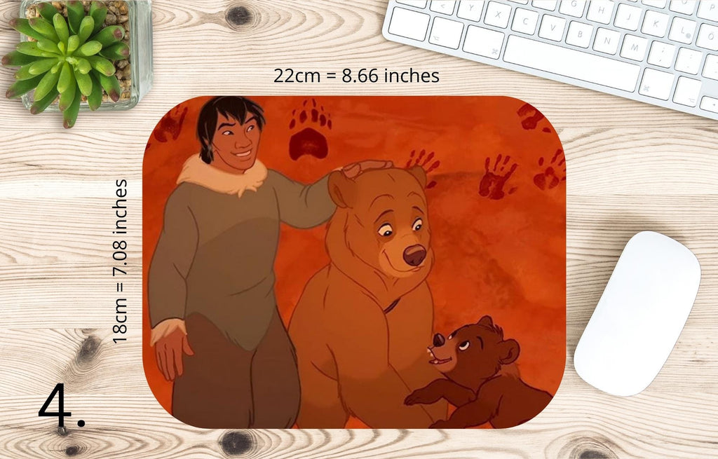Brother Bear, Disney Pack, Koda, Kenai, Denahi, Sitka |  MAUSEPAD, Gaming Mouse Pad