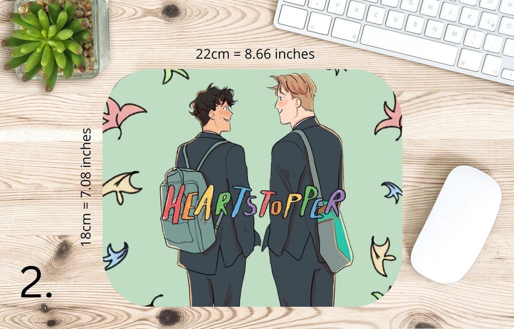 Heartstopper, Nick and Charlie, lgptq, loveislove, series |  MAUSEPAD, Gaming Mouse Pad