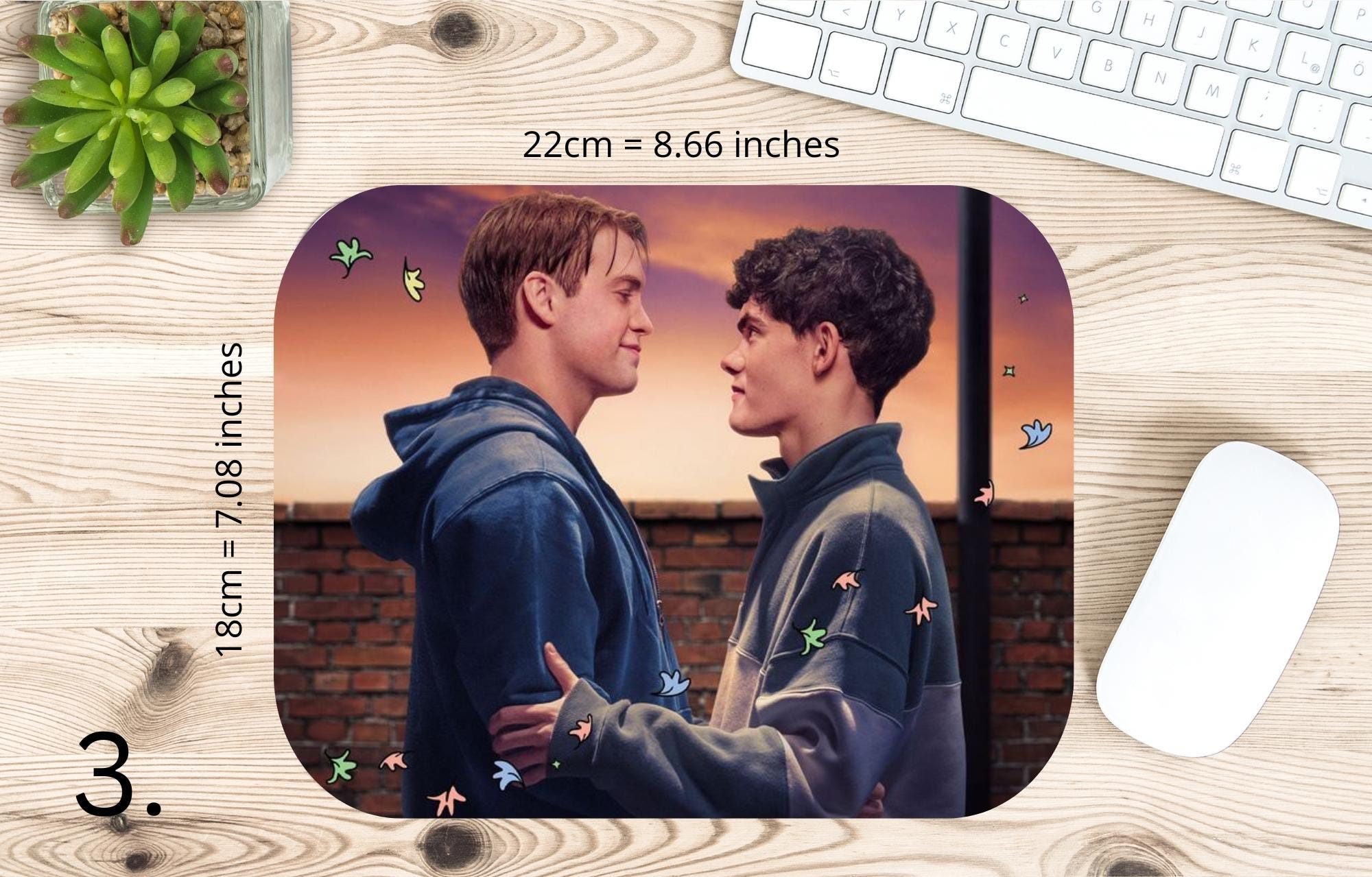 Heartstopper, Nick and Charlie, lgptq, loveislove, series |  MAUSEPAD, Gaming Mouse Pad