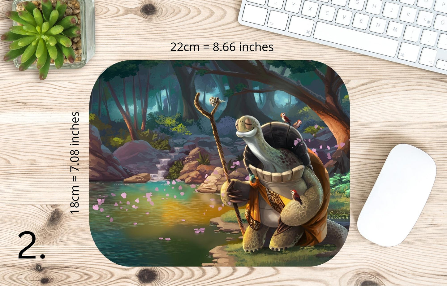 Kung Fu Panda Mousepad / Kung Fu Panda - Po and Shifu