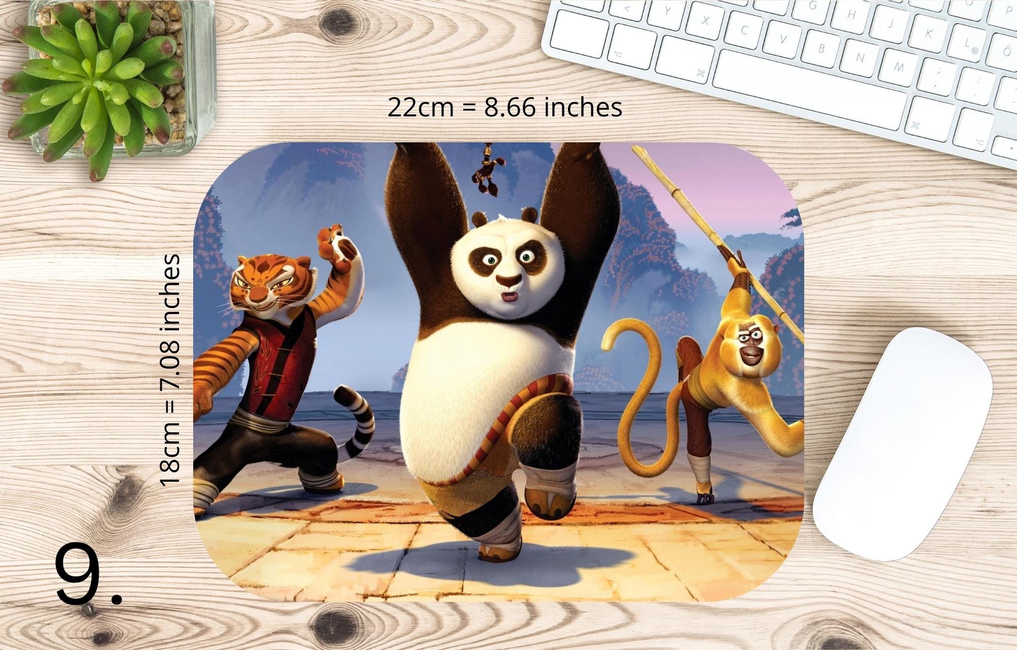 Kung fu panda, Poo, Disney Pack, Shifu, Tai Lung |  MAUSEPAD, Gaming Mouse Pad