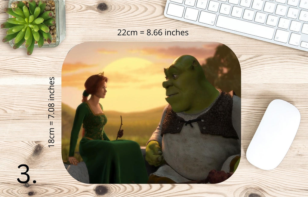 Shrek, Fiona, Donkey, Disney Pack |  MAUSEPAD, Gaming Mouse Pad