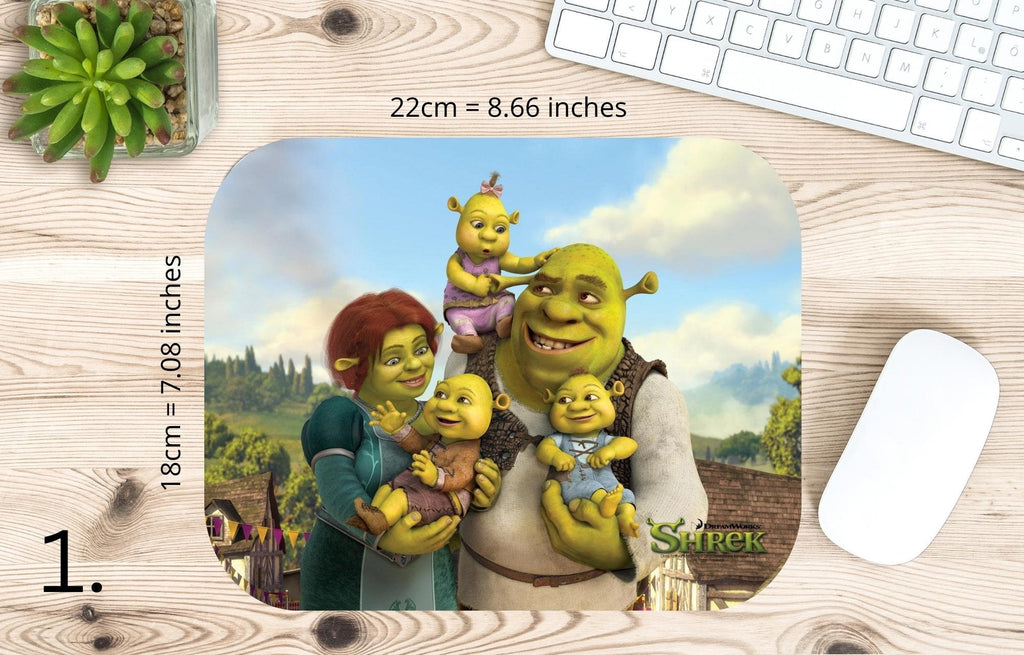 Shrek, Fiona, Donkey, Disney Pack |  MAUSEPAD, Gaming Mouse Pad