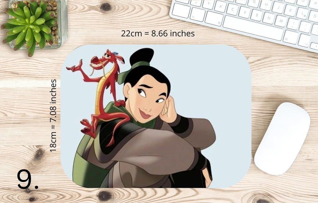 Mulan, Mushu, Li Shang, Disney Pack |  MAUSEPAD, Gaming Mouse Pad