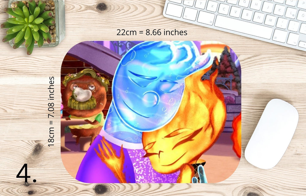 Elemental, Disney Pack, Ember Lumen, Gale, Lake |  MAUSEPAD, Gaming Mouse Pad