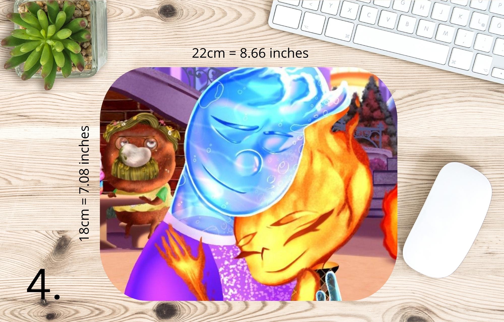 Elemental, Disney Pack, Ember Lumen, Gale, Lake |  MAUSEPAD, Gaming Mouse Pad