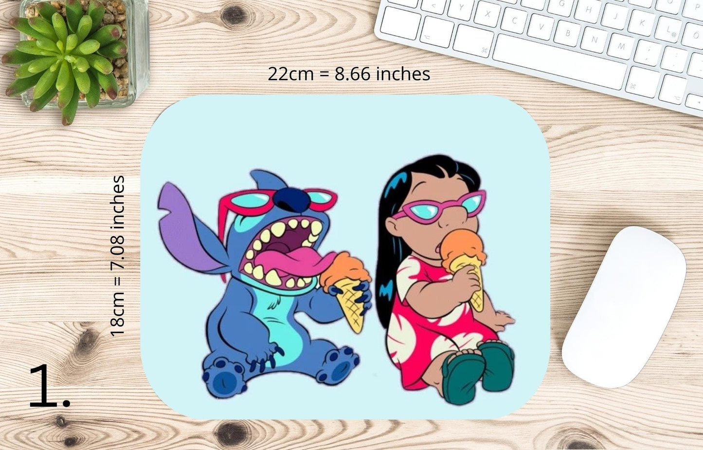 Lilo and Stitch Mousepad / Lilo & Stitch – Ohana