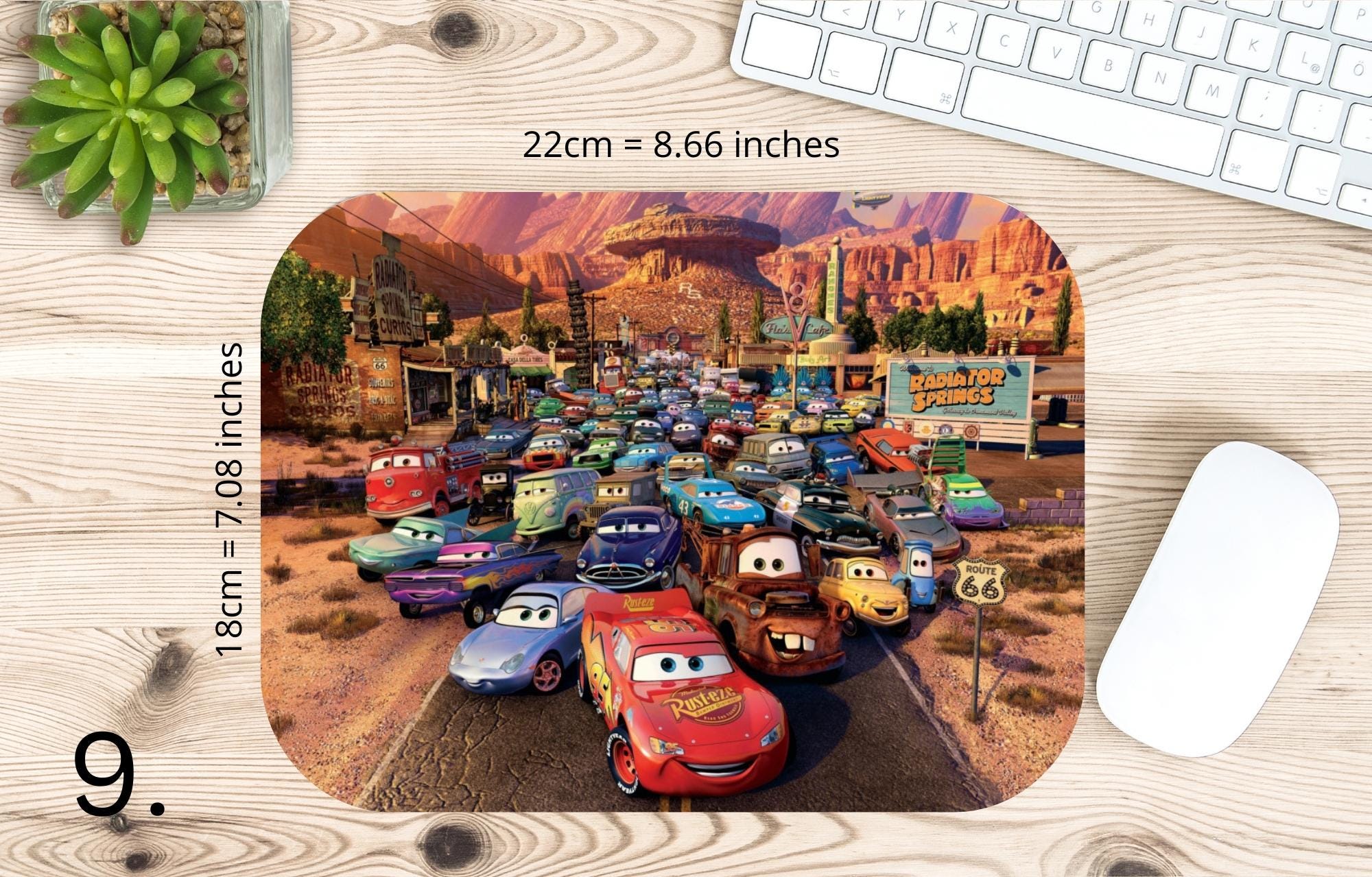 Cars, Lightning McQueen, Disney Pack  |  MAUSEPAD, Gaming Mouse Pad