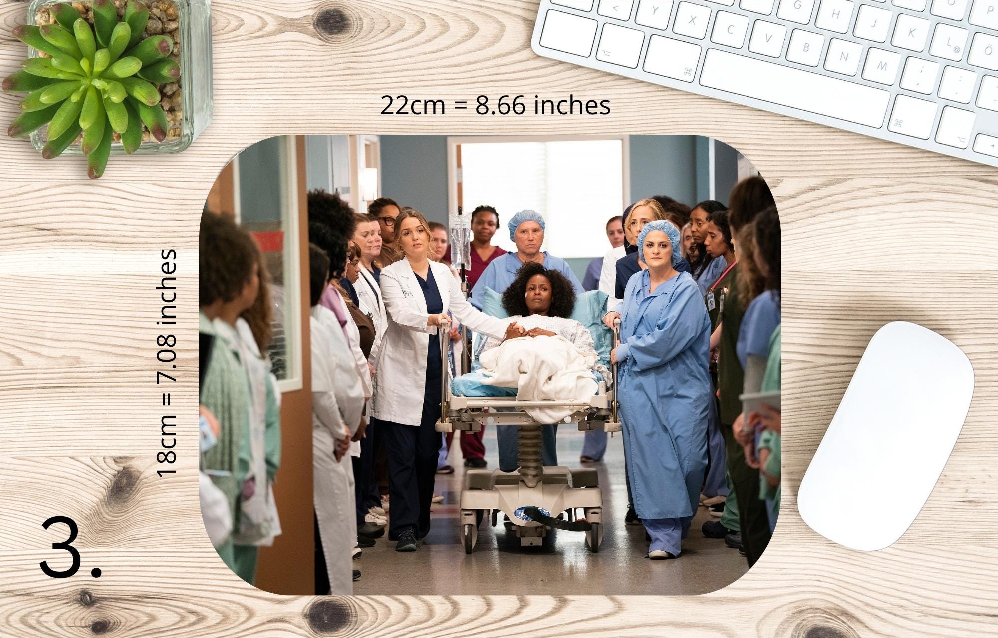 Grey's Anatomy, Meredith Grey, Miranda Bailey, Derek Shepherd, Alex Karev, Cristina Yang, Seattle Greys Hospital |MAUSEPAD, Gaming Mouse Pad