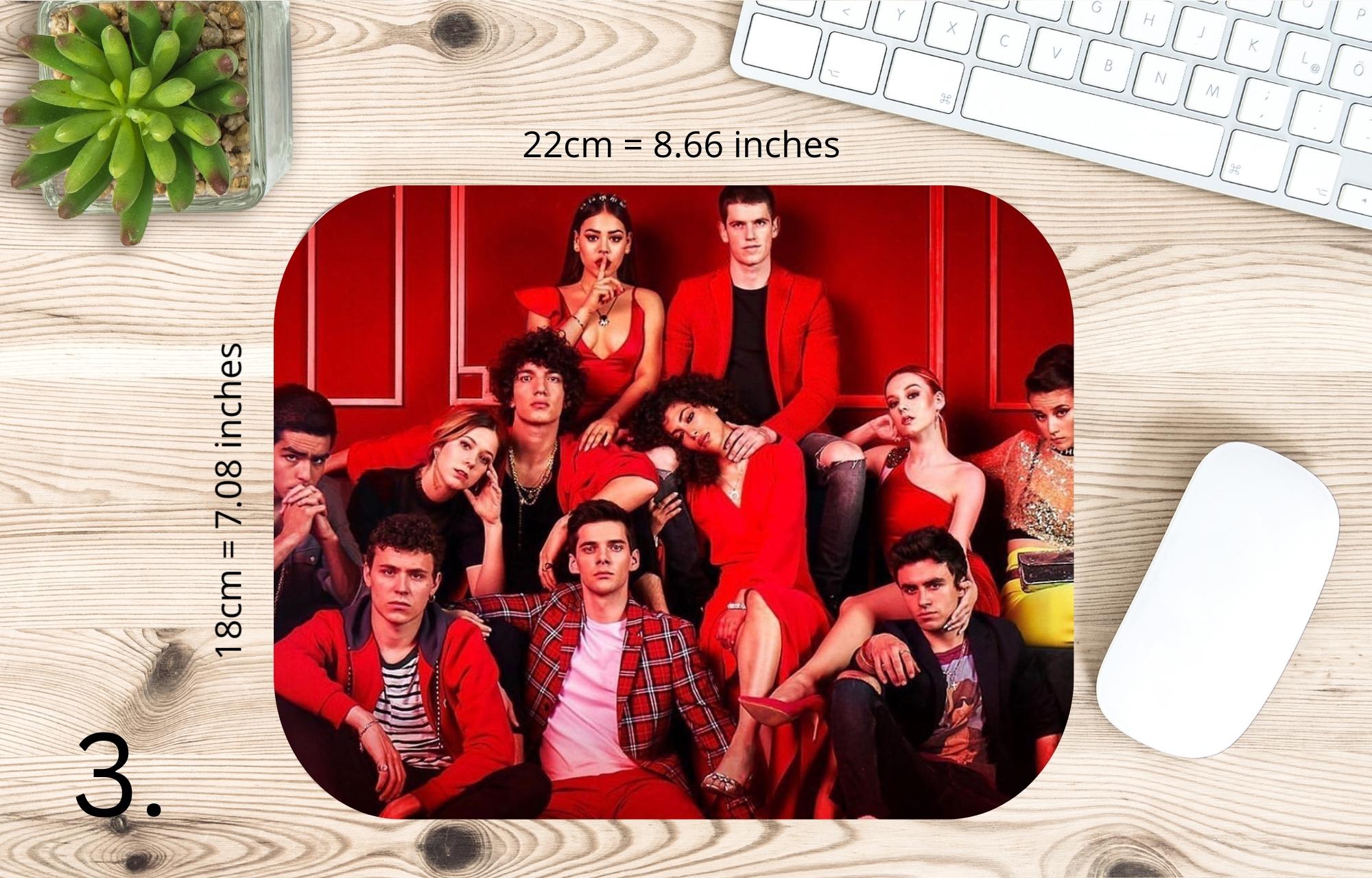 ELITE, Las Encinas, Samuel Garcia, Guzman, Ander, Nadia, Lucrecia, Omar, Patrick Blanco, netflixseries | MAUSEPAD, Gaming Mouse Pad