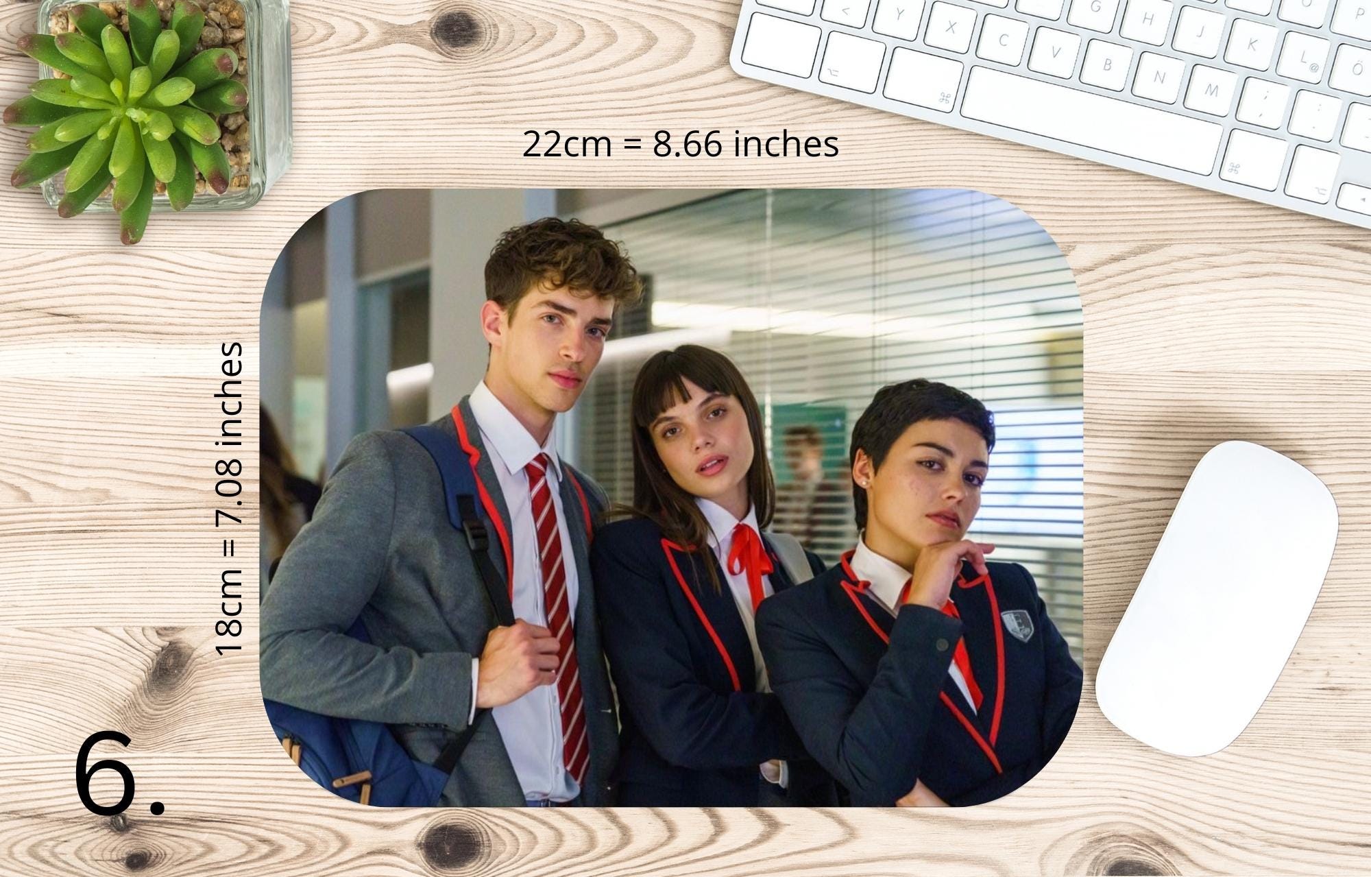 ELITE, Las Encinas, Samuel Garcia, Guzman, Ander, Nadia, Lucrecia, Omar, Patrick Blanco, netflixseries | MAUSEPAD, Gaming Mouse Pad