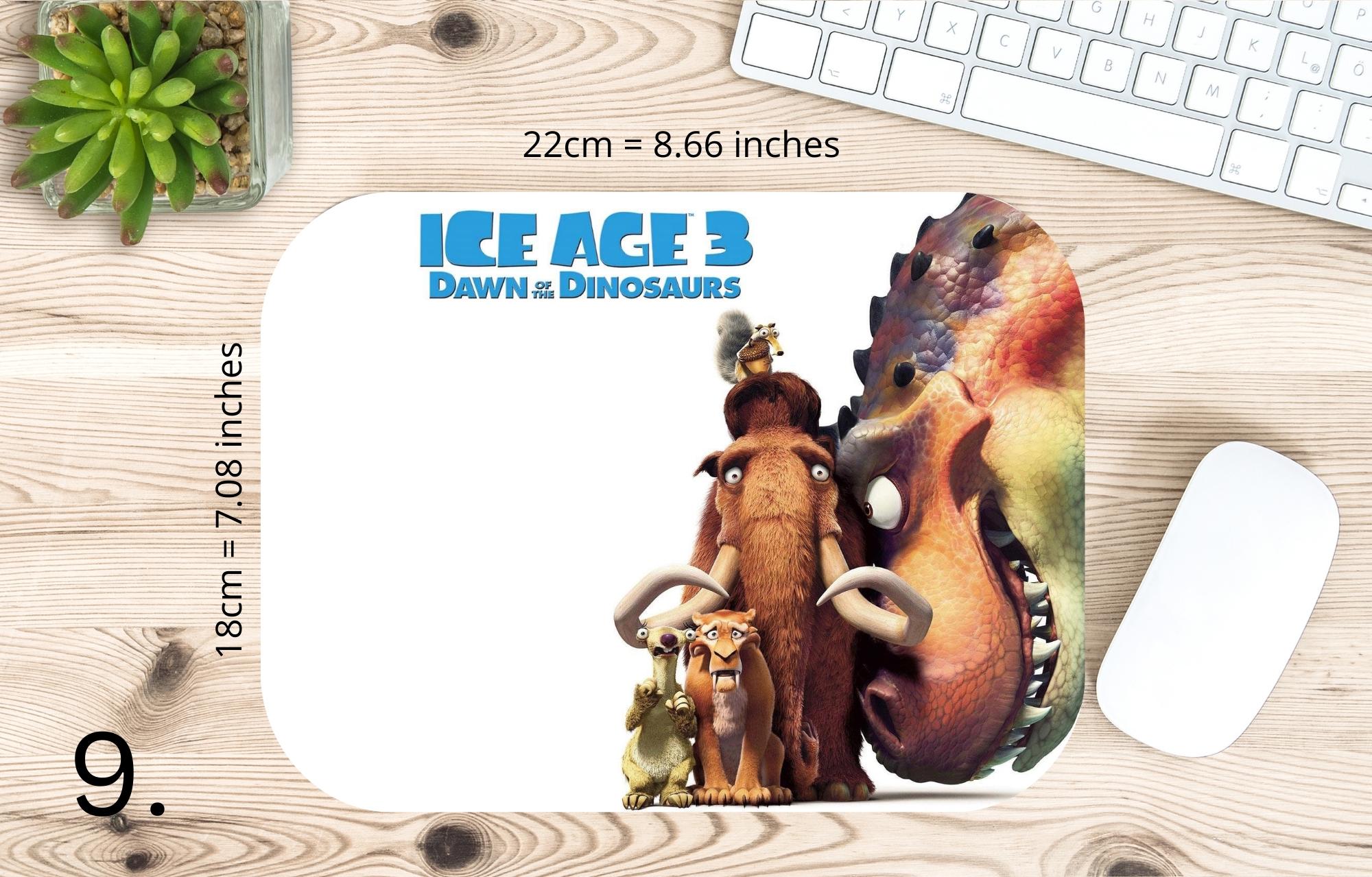 Ice Age, Disney Pack, Manfred "Manny", Sidney "Sid", Diego, Ellie, Crash and Eddie, Peaches  | MAUSEPAD, Gaming Mouse Pad