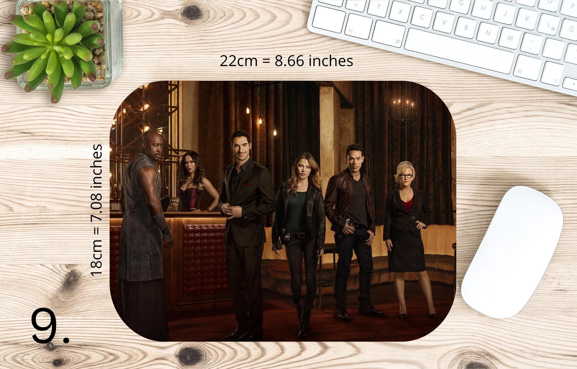 Lucifer, Chloe Decker, Mazikeen, Amenadiel, Dr Linda, Ella Lopez, netflixseries | MAUSEPAD, Gaming Mouse Pad