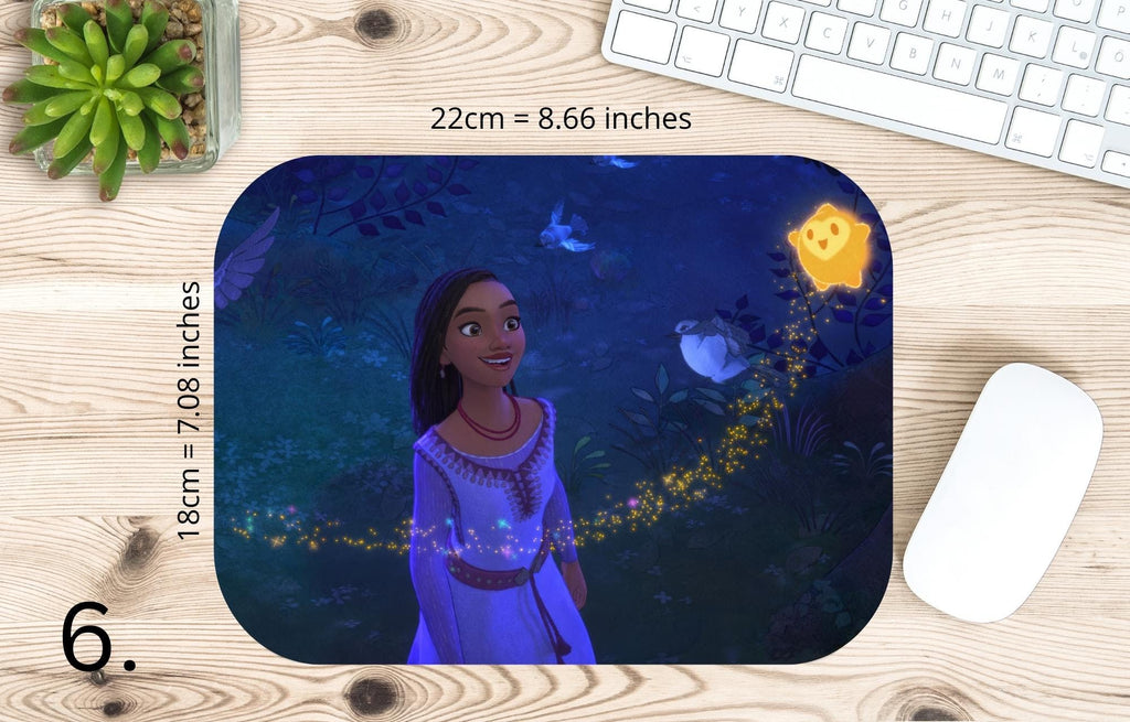 Wish, Disney Pack, Asha, Valentino  | MAUSEPAD, Gaming Mouse Pad