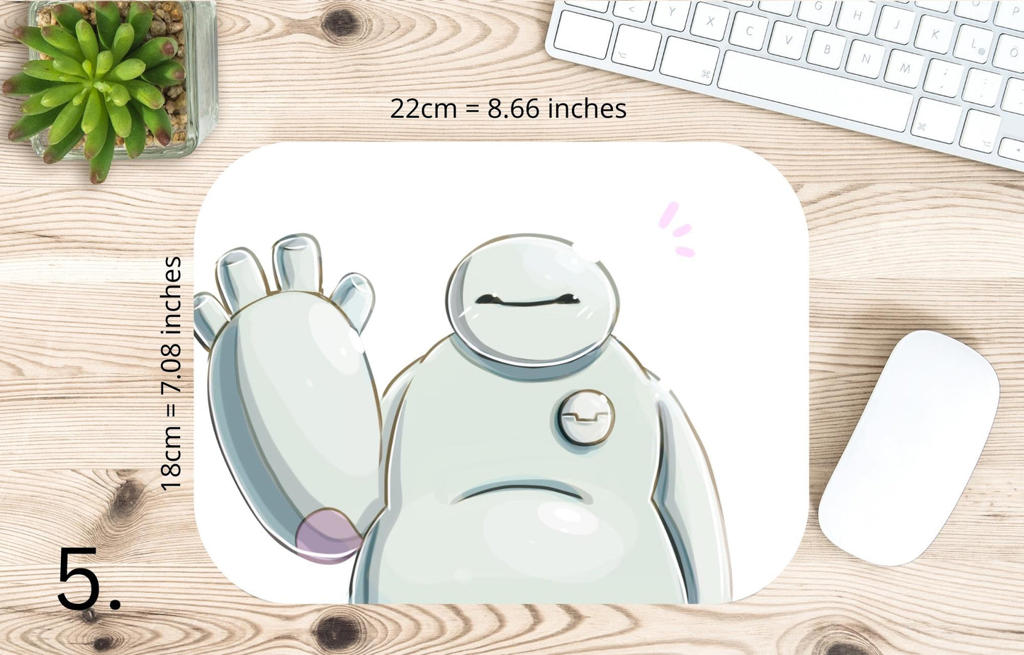 Podkładka pod mysz Wielka Szóstka / Big Hero 6 – Baymax i Hiro