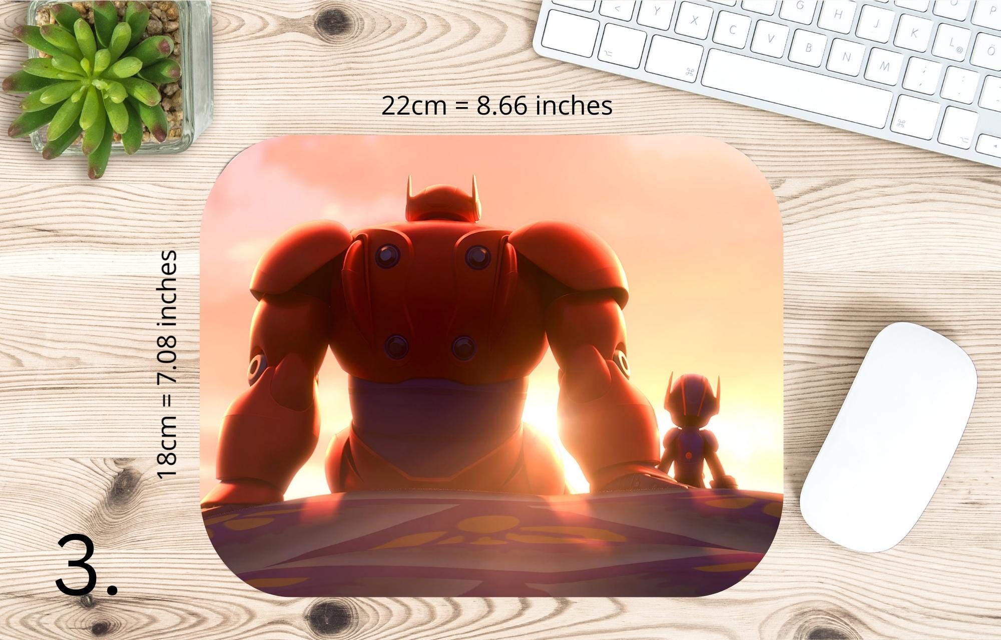 Big Hero 6, Disney Pack, baymax, baymaxbighero, starvstheforcesofevil, honeylemon, hirohamada, bigherosix  | MAUSEPAD, Gaming Mouse Pad