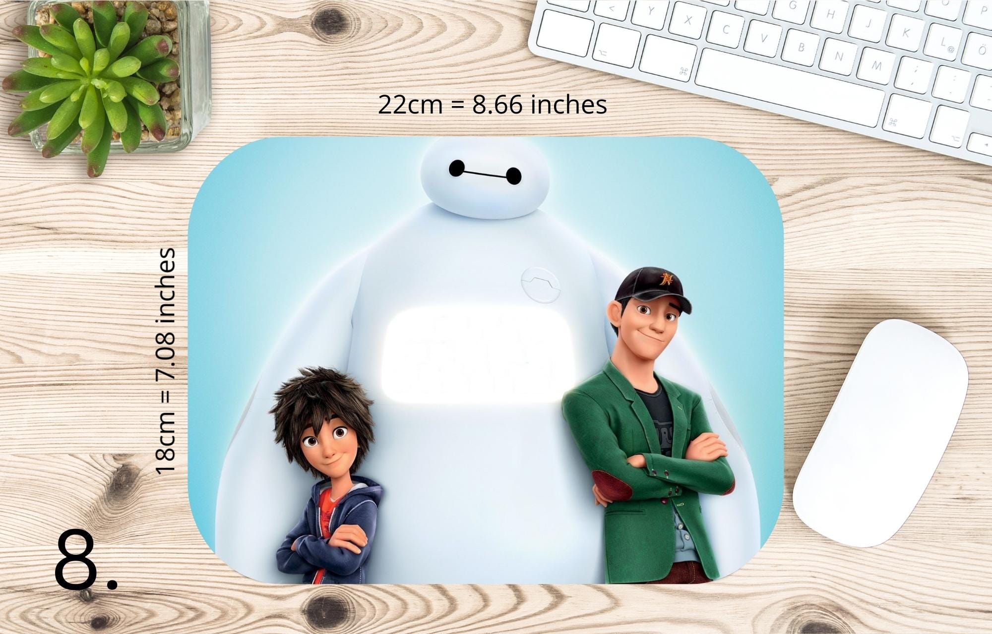 Big Hero 6, Disney Pack, baymax, baymaxbighero, starvstheforcesofevil, honeylemon, hirohamada, bigherosix  | MAUSEPAD, Gaming Mouse Pad