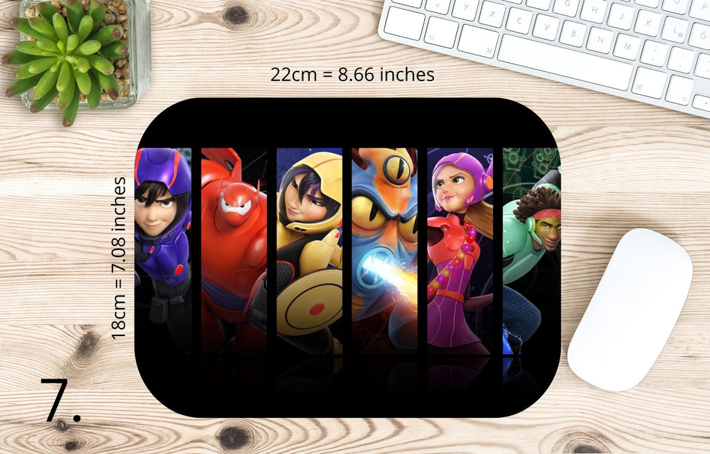 Big Hero 6, Disney Pack, baymax, baymaxbighero, starvstheforcesofevil, honeylemon, hirohamada, bigherosix  | MAUSEPAD, Gaming Mouse Pad