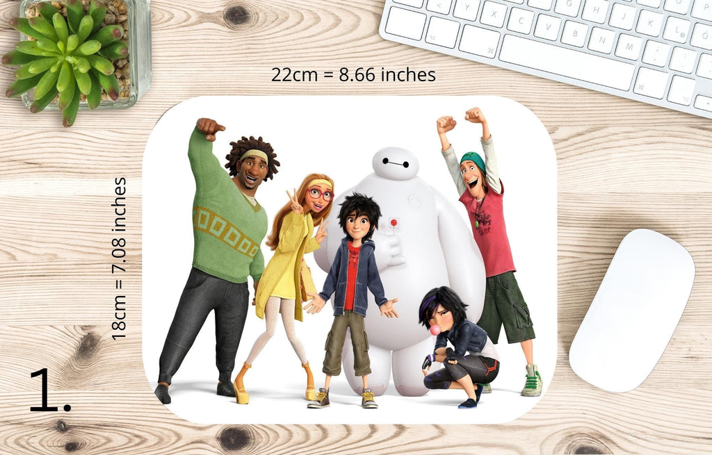 Big Hero 6, Disney Pack, baymax, baymaxbighero, starvstheforcesofevil, honeylemon, hirohamada, bigherosix  | MAUSEPAD, Gaming Mouse Pad