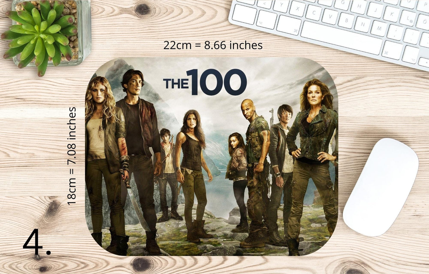 Podkładka pod mysz The 100 / The 100 – Clarke Griffin i Bellamy Blake