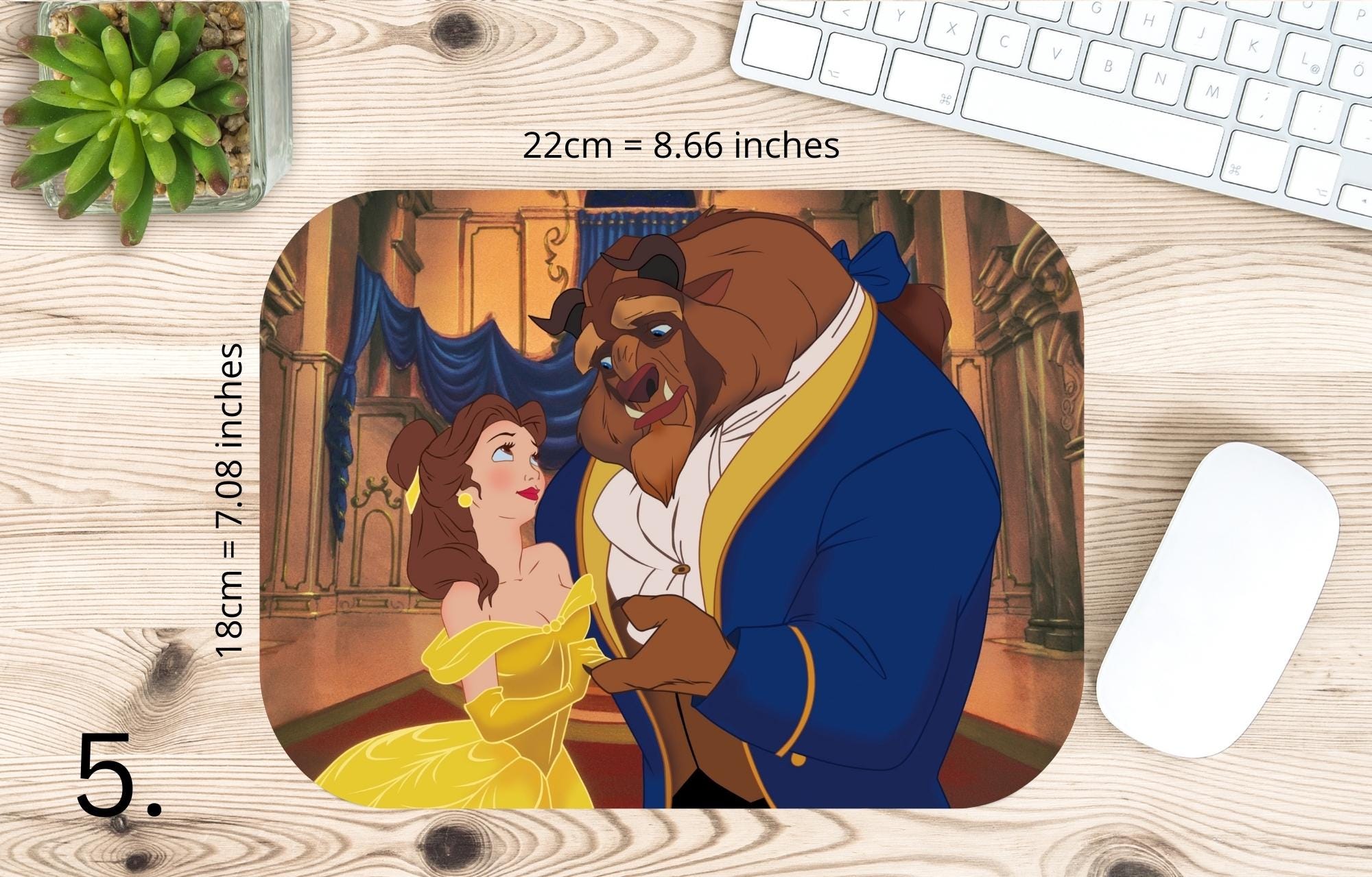Belle, Beauty Beast, Princess, Beauty and the Beast, Princess Party, Disney | MAUSEPAD, Gaming Mouse Pad