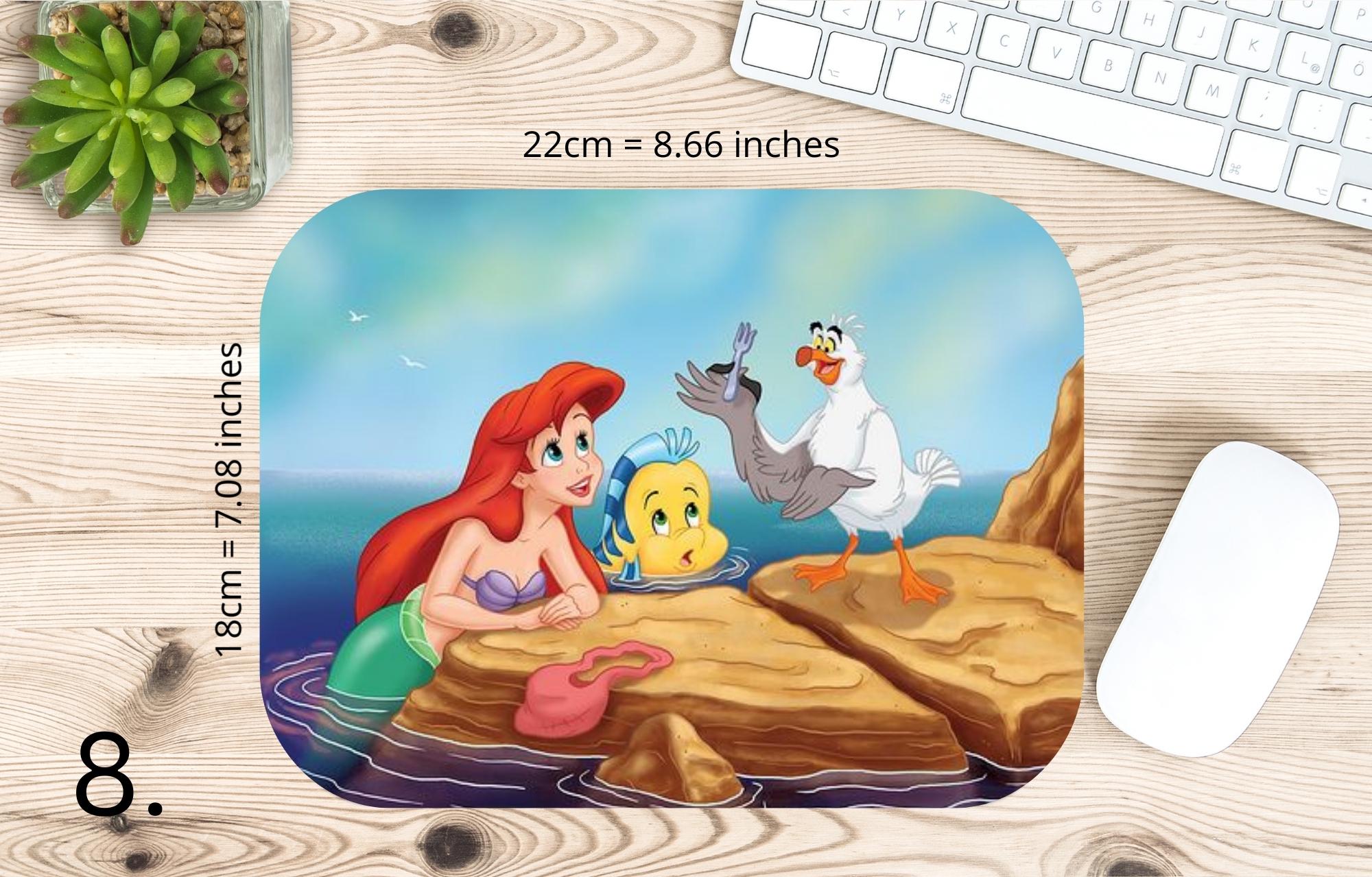 The Little Mermaid Disney Pack, Ariel, Melody | MAUSEPAD, Gaming Mouse Pad