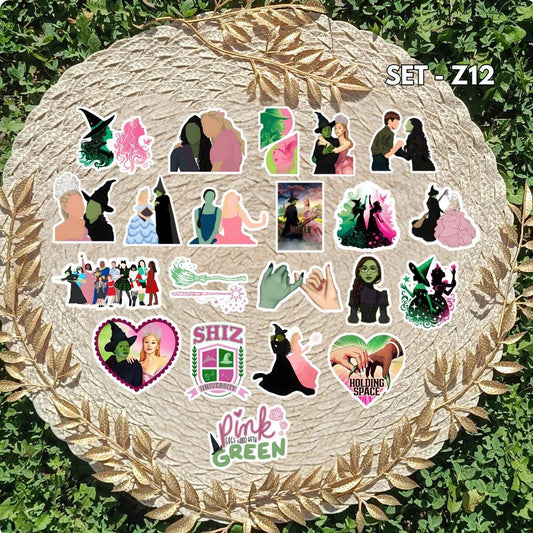 Aufkleber-Set Wicked / Wicked – Elphaba und Glinda