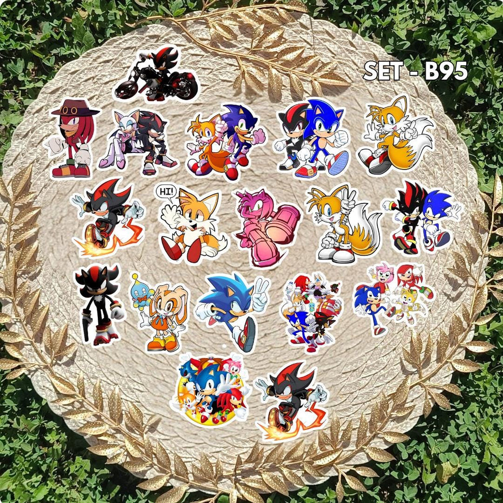 Sonic Inspired Sticker Pack | Sonic, Shadow & Knuckles Fan Art Vinyl Stickers