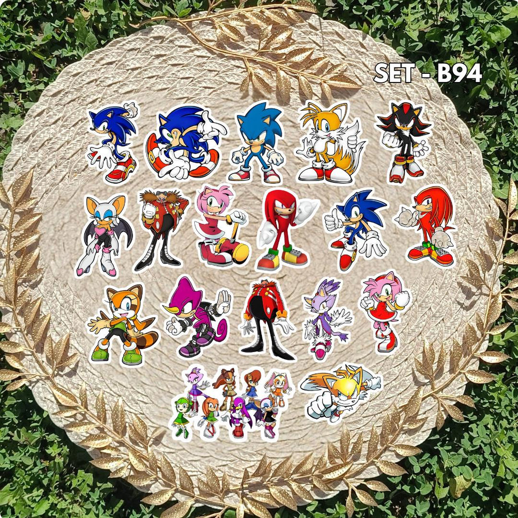 Sonic Inspired Sticker Pack | Sonic, Shadow & Knuckles Fan Art Vinyl Stickers