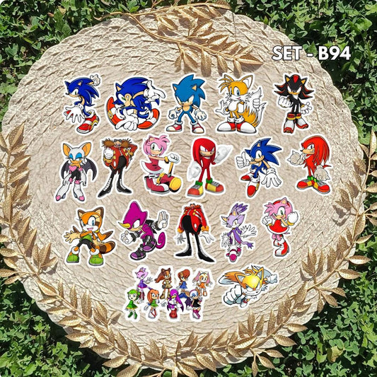 Sonic / Sonic the Hedgehog sticker set - Sonic, Shadow, Knuckles