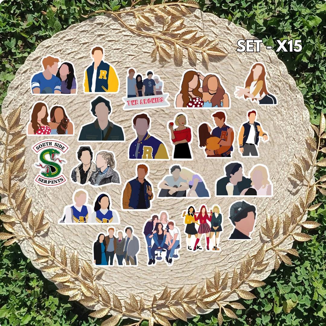 Zestaw naklejek Riverdale / Riverdale – Betty, Archie, Veronica, Jughead