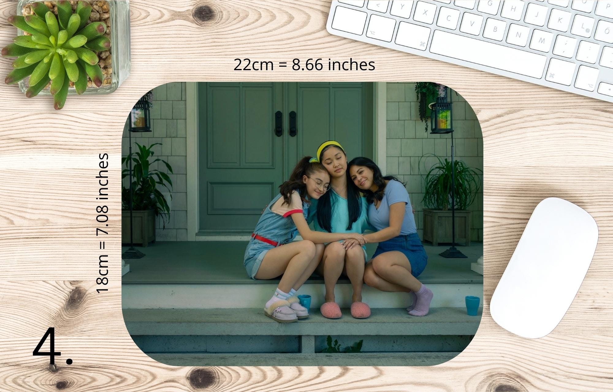 To All the Boys I've Loved Before, Lara Jean Covey, Peter Kavinsky, Margot Covey, Kitty Covey, Josh Sanderson | MAUSEPAD, Gaming Mouse Pad