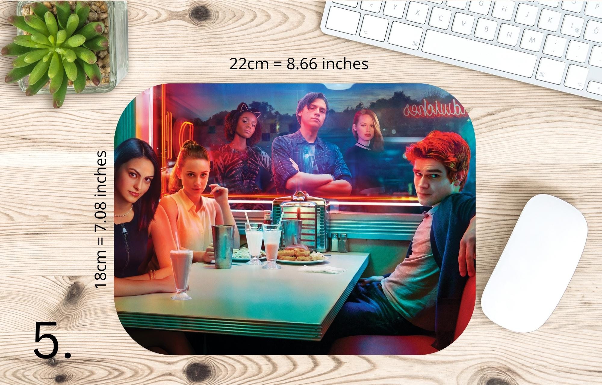 Riverdale, Betty Cooper, Archie Andrews, Veronica Lodge, Jughead Jones, Cheryl Blossom, Kevin Keller, Toni Topaz| MAUSEPAD, Gaming Mouse Pad