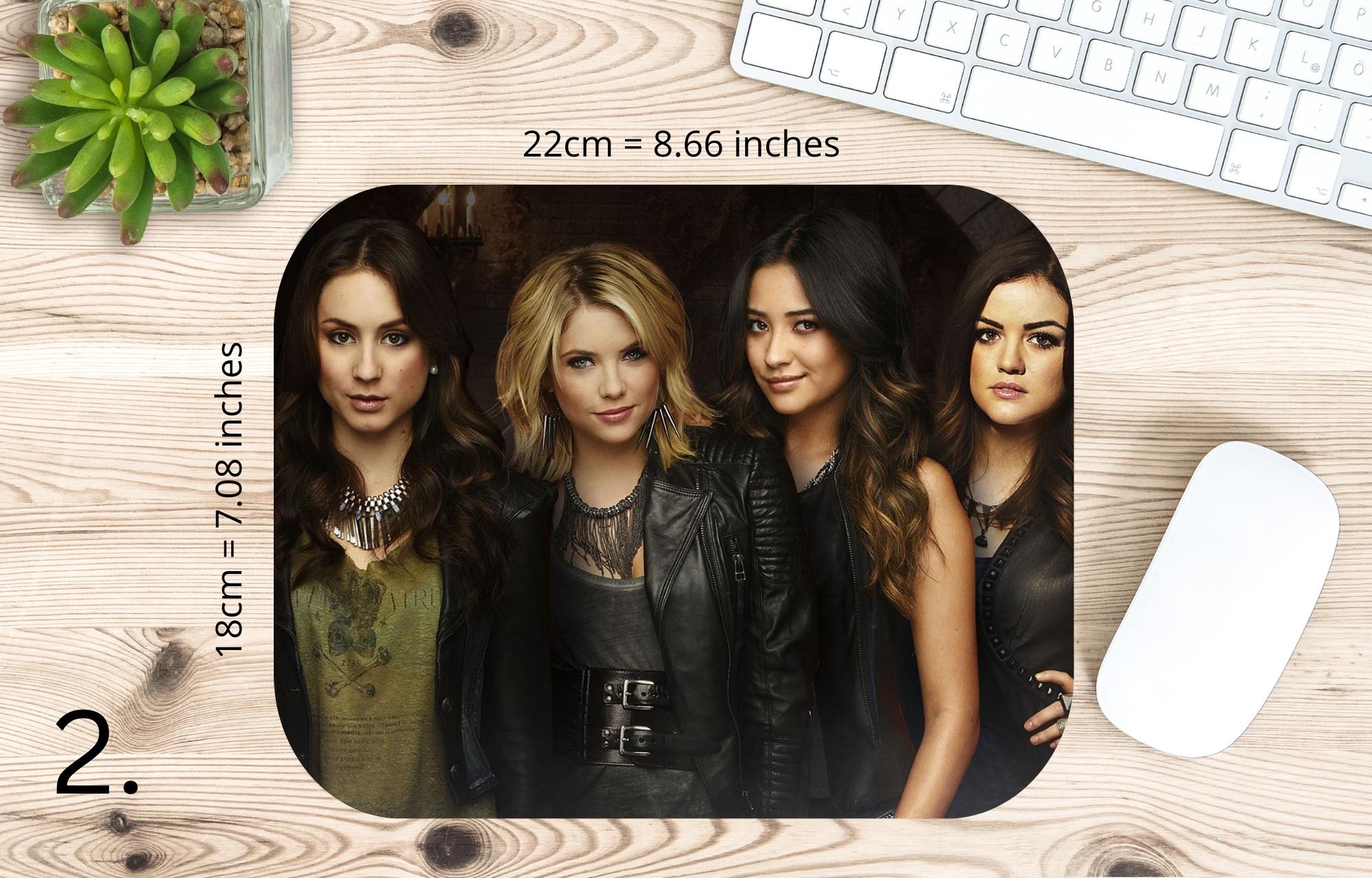 Pretty Little Liars, Aria Montgomer, Hanna Marin, Emily Fields, Spencer Hastings, Caleb Rivers, Alison DiLaurentis | MAUSEPAD, Gaming Mouse