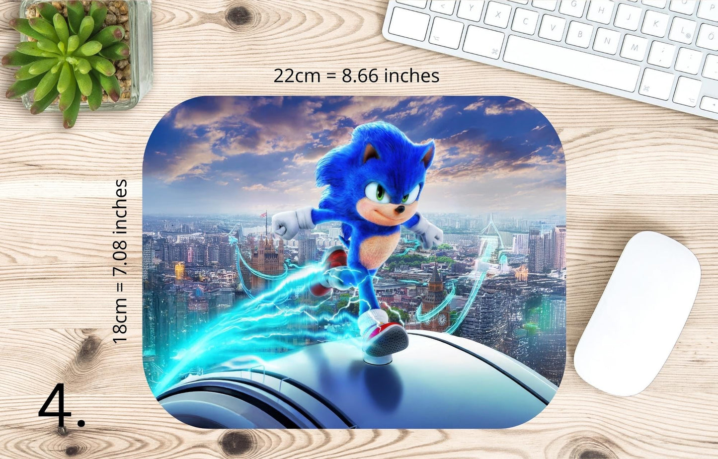 Sonic / Sonic the Hedgehog Mouse Pad - Sonic, Shadow, Knuckles