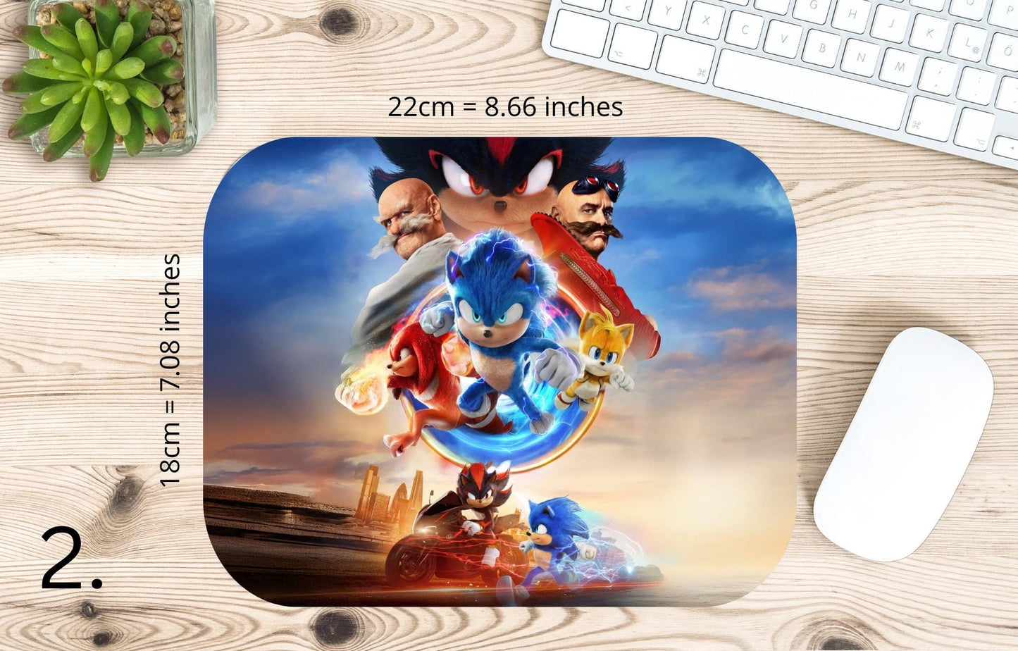 Sonic / Sonic the Hedgehog Mouse Pad - Sonic, Shadow, Knuckles