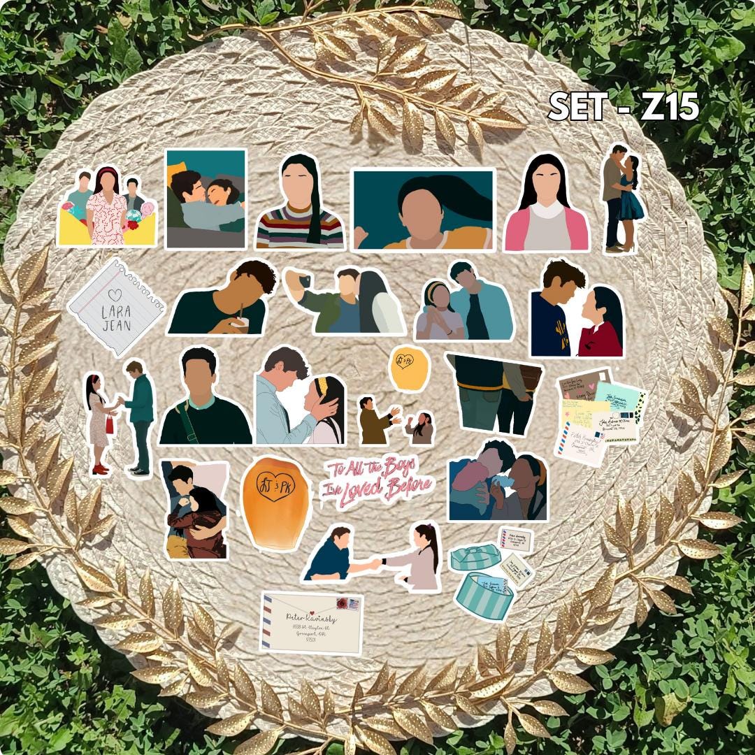 To All the Boys Inspired Sticker Pack | Lara Jean, Peter & Kitty Fan Art Vinyl Stickers