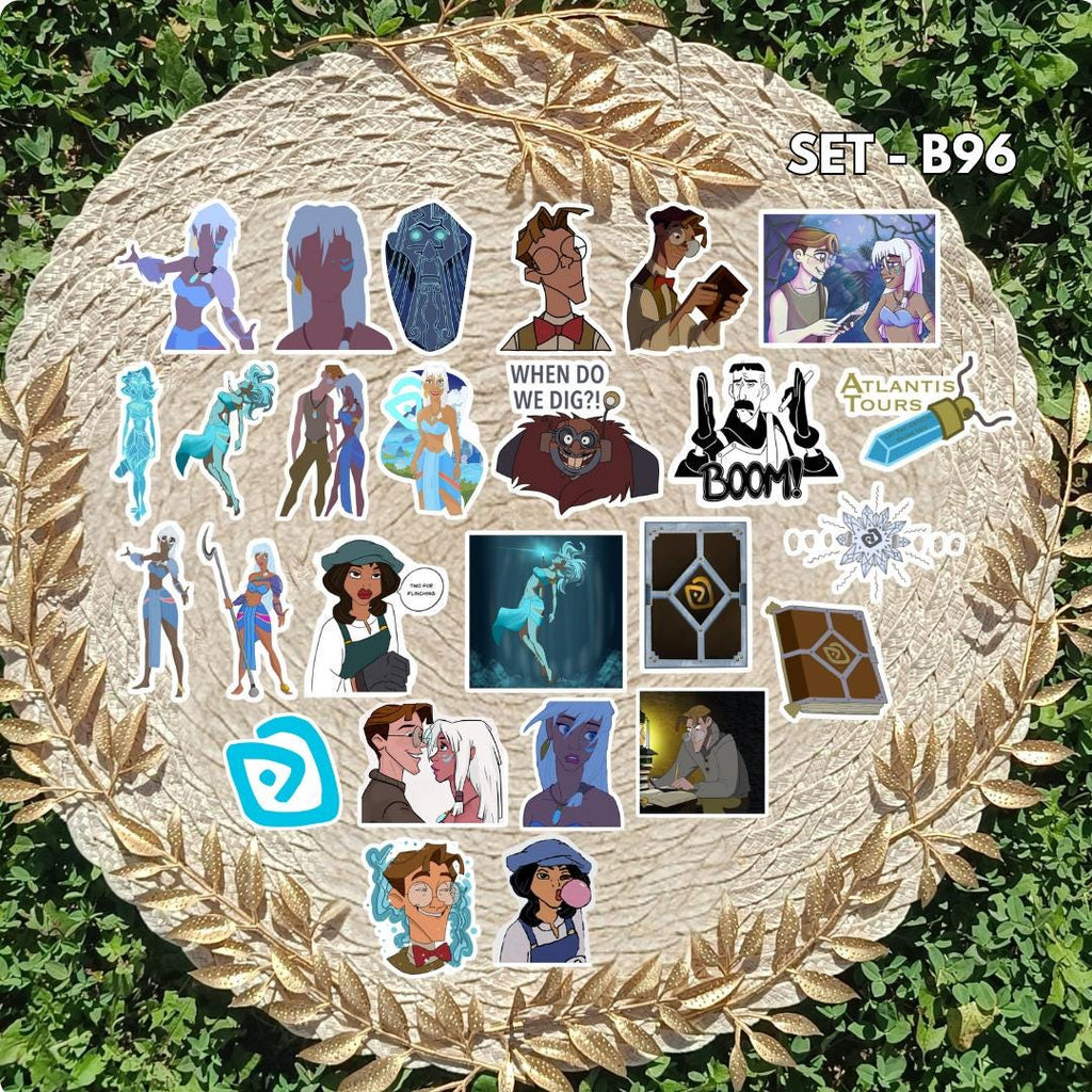 Atlantis Inspired Sticker Pack | Milo, Kida & Team Fan Art Vinyl Stickers