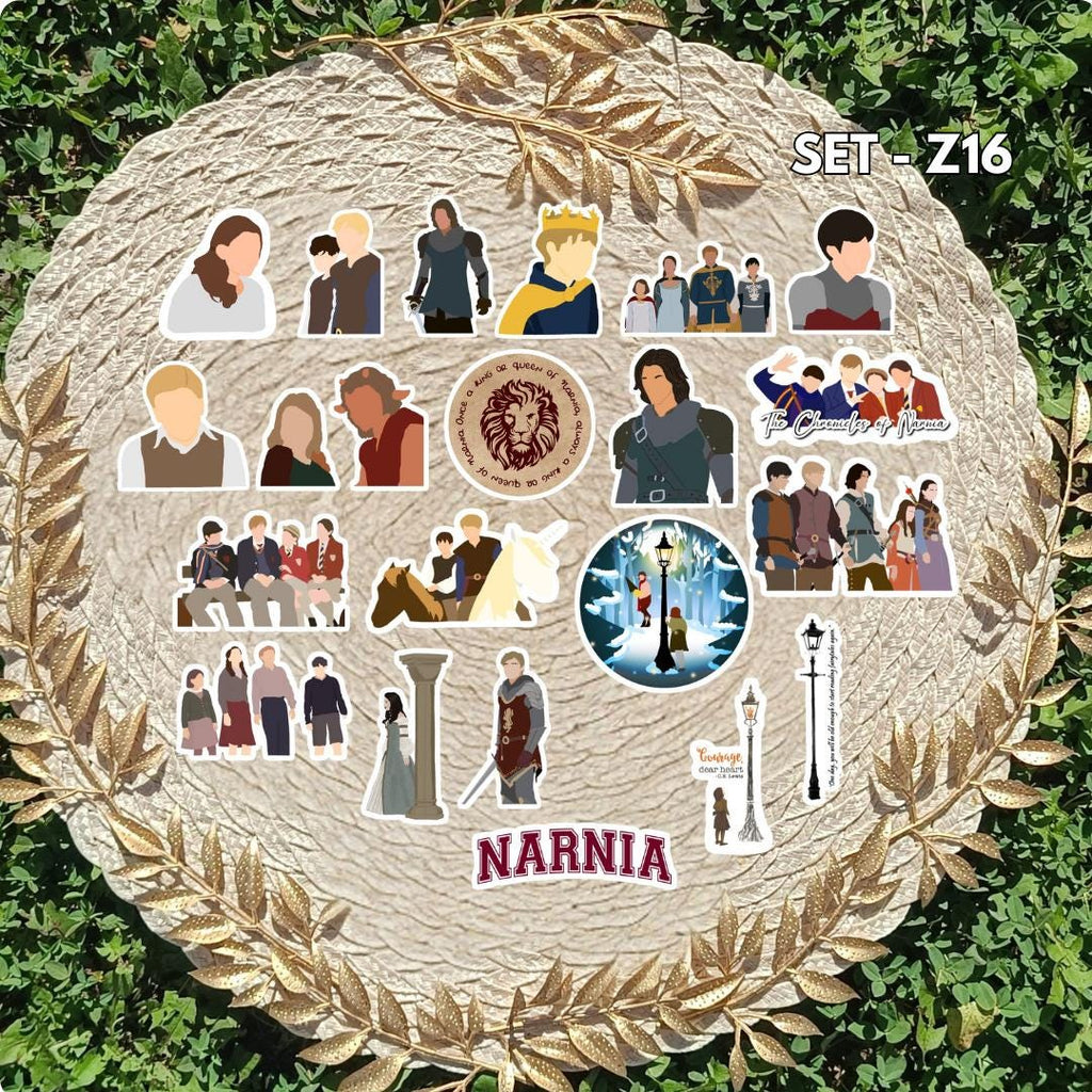 Narnia Inspired Sticker Pack | Aslan, Lucy & Pevensie Family Fan Art Vinyl Stickers