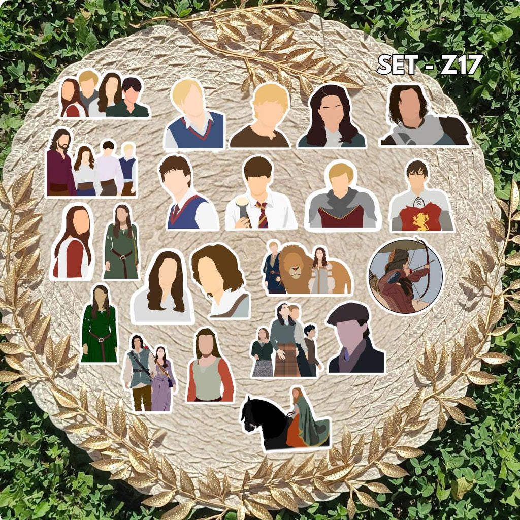 Narnia Inspired Sticker Pack | Aslan, Lucy & Pevensie Family Fan Art Vinyl Stickers