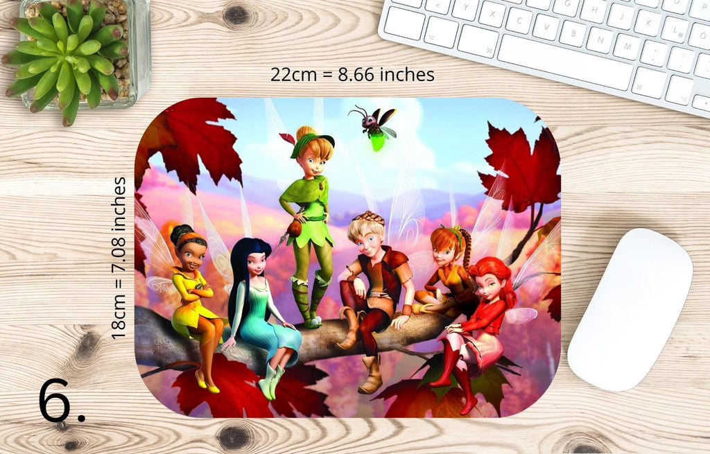 Tinker Bell, Silvermist, Periwinkle, Vidia, Queen Clarion, Lord Milori, Rosetta, Fawn, Bobble, Disney | MAUSEPAD, Gaming Mouse