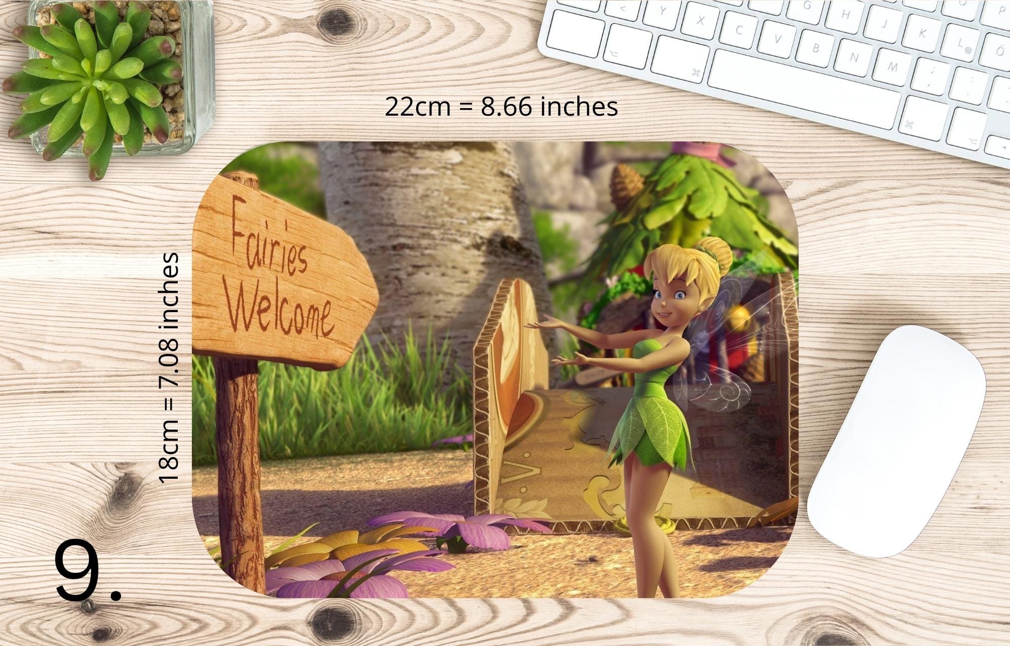 Tinker Bell, Silvermist, Periwinkle, Vidia, Queen Clarion, Lord Milori, Rosetta, Fawn, Bobble, Disney | MAUSEPAD, Gaming Mouse